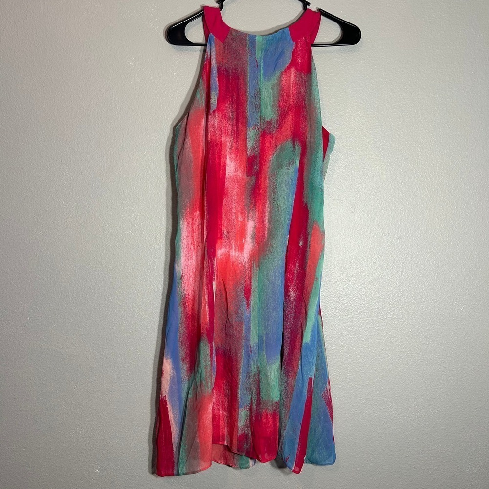 Robbie Bee Sleeveless Dress Abstract Print Casual Summer Dress Size M - Picture 4 of 7